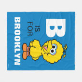 Couverture Polaire B est pour Big Bird | Ajouter Votre Nom (Devant (Horizontal))