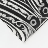 Couverture Polaire B&W Medallion Motif (Coin)