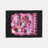 Couverture Polaire Ba moo-deng drôle (Devant (Horizontal))