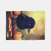 Couverture Polaire Baby black crow and pumpkins  (Devant (Horizontal))