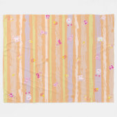 Couverture Polaire Baby Blanket – Whimsical Nature Parade Pastel  (Devant (Horizontal))