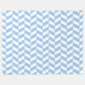 Couverture Polaire Baby Blue Herringbone (Devant (Horizontal))