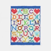 Couverture Polaire Baby Boy Alphabet Conception de surface composée (Devant)
