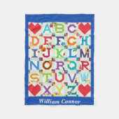 Couverture Polaire Baby Boy Alphabet Conception de surface composée (Devant)