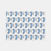 Couverture Polaire Baby Boy Blue Jeep Car personnalisée (Devant (Horizontal))