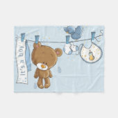 Couverture Polaire Baby Boy Teddy Bear Baby Blanket (Devant (Horizontal))