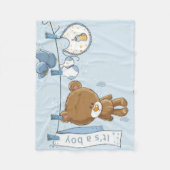 Couverture Polaire Baby Boy Teddy Bear Baby Blanket (Devant)