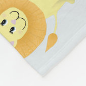 Couverture Polaire Baby Boys mignon Blue Jungle Safari Milestone (Coin)