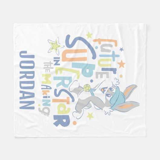 Couverture Polaire Baby BUGS BUNNY™ Future Superstar En formation (Devant (Horizontal))