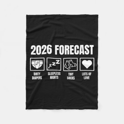 Couverture Polaire Baby Coming Soon 2026 Pregnancy Announcement Forec (Devant)