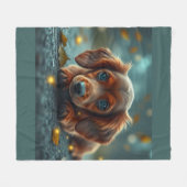 Couverture Polaire baby dachshund (Devant (Horizontal))