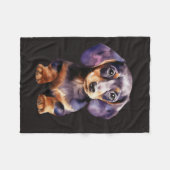 Couverture Polaire Baby Dachshund (Devant (Horizontal))