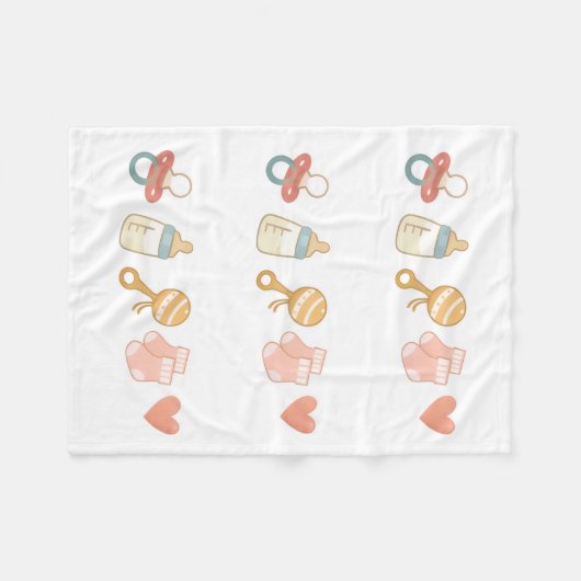 Couverture Polaire Baby Essentials Pattern  (Devant (Horizontal))