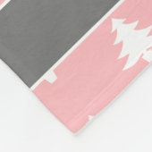 Couverture Polaire Baby First Christmas Blush Pink Personnalisé (Coin)