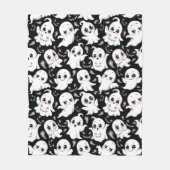 Couverture Polaire Baby Ghosts Éffrayant mignon Halloween humeur (Devant)