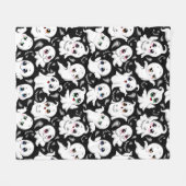Couverture Polaire Baby Ghosts Éffrayant mignon Halloween humeur (Devant (Horizontal))