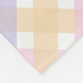 Couverture Polaire Baby Girl Elephant En vichy Fleece Blanket Nursery (Coin)