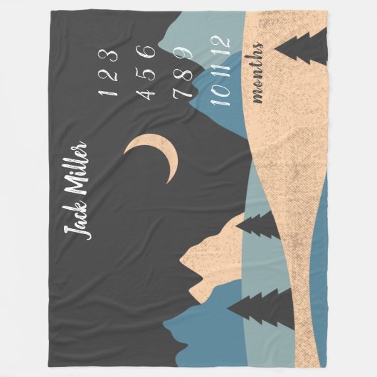 Couverture Polaire Baby Milestona Blanket Nature Paysage (Devant)