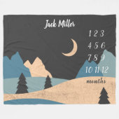 Couverture Polaire Baby Milestona Blanket Nature Paysage (Devant (Horizontal))