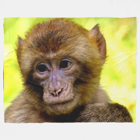 COUVERTURE POLAIRE BABY MONKEY (Devant (Horizontal))