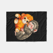 Couverture Polaire Baby monkey punch (Devant (Horizontal))