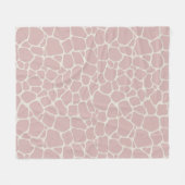 Couverture Polaire Baby Pink Giraffe Peau Motif animal (Devant (Horizontal))