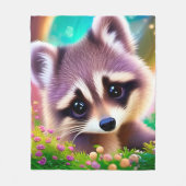 Couverture Polaire Baby Raccoon (Devant)