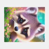 Couverture Polaire Baby Raccoon (Devant (Horizontal))