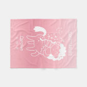Couverture Polaire Baby Sagittarius Zodiac Star Nom Birthdate Pink (Devant (Horizontal))