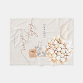 Couverture Polaire Baby shower à ballon éléphant (Devant (Horizontal))