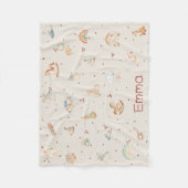 Couverture Polaire Baby shower d'automne de Boho (Devant)