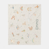 Couverture Polaire Baby shower d'automne de Boho (Devant)