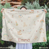 Couverture Polaire Baby shower d'automne de Boho