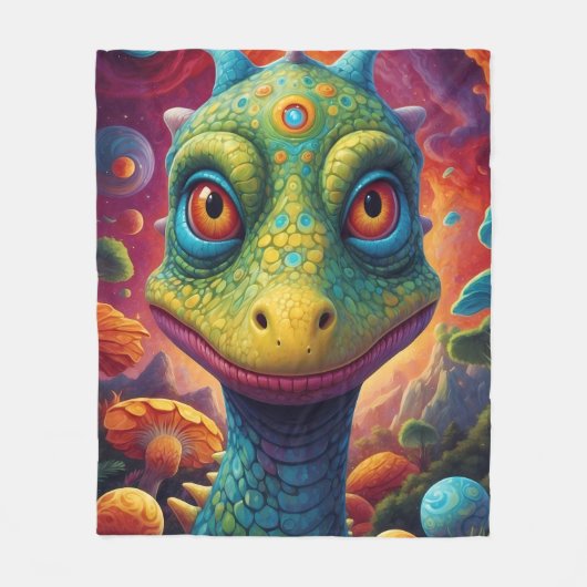 Couverture Polaire Baby shower Dino-Mite (Devant)