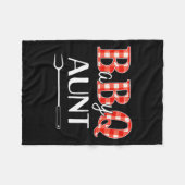 Couverture Polaire Baby shower Tante Bbq Party Cute Matching Famille (Devant (Horizontal))