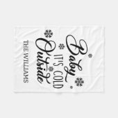 Couverture Polaire Baby Son Froid Extérieur Blanc Design Famille Vaca (Devant (Horizontal))