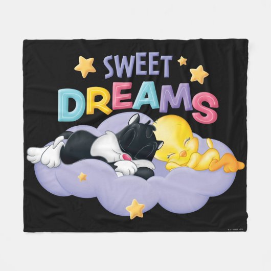 Couverture Polaire Baby SYLVESTER™ et TWEETY™ | Sweet Dreams (Devant (Horizontal))