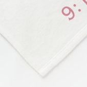 Couverture Polaire Baby Tiger Fleurs tropicales Statistiques de naiss (Coin)