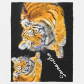 Couverture Polaire Baby Tigers (Devant)