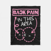 Couverture Polaire Back Pain In This Area Funny  (Devant)