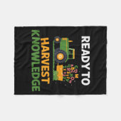 Couverture Polaire Back To School Teacher Farming Tractor Farmer Kids (Devant (Horizontal))