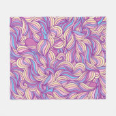 Couverture Polaire Background with abstract doodle waves  (Devant (Horizontal))