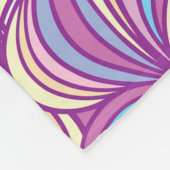 Couverture Polaire Background with abstract doodle waves  (Coin)