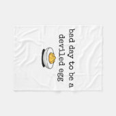 Couverture Polaire Bad Day To Be A Deviled Egg Funny Thanksgiving Dev (Devant (Horizontal))