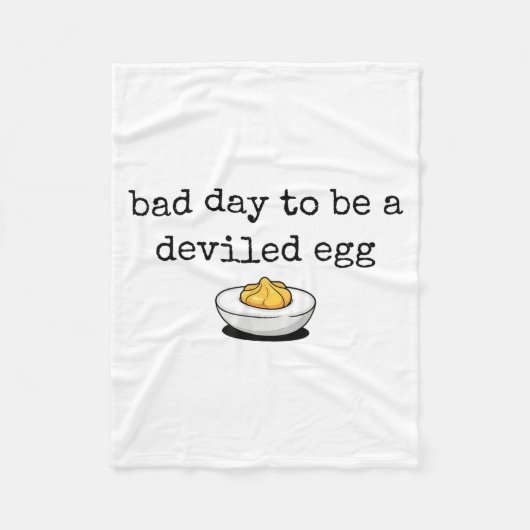Couverture Polaire Bad Day To Be A Deviled Egg Funny Thanksgiving Dev (Devant)