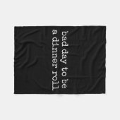 Couverture Polaire Bad Day To Be A Dinner Roll Lover Funny Thanksgivi (Devant (Horizontal))