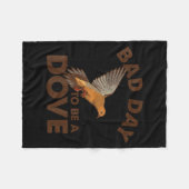 Couverture Polaire Bad Day To Be A Dove Bird Camo Hunting Season Funn (Devant (Horizontal))