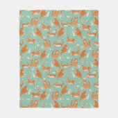 Couverture Polaire Bad Orange Tabby Chats Frapper Des Choses Sur Moti (Devant)