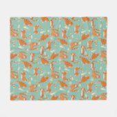 Couverture Polaire Bad Orange Tabby Chats Frapper Des Choses Sur Moti (Devant (Horizontal))