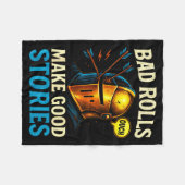 Couverture Polaire Bad Rolls Make Good Stories - Rpg Gaming Fun (Devant (Horizontal))